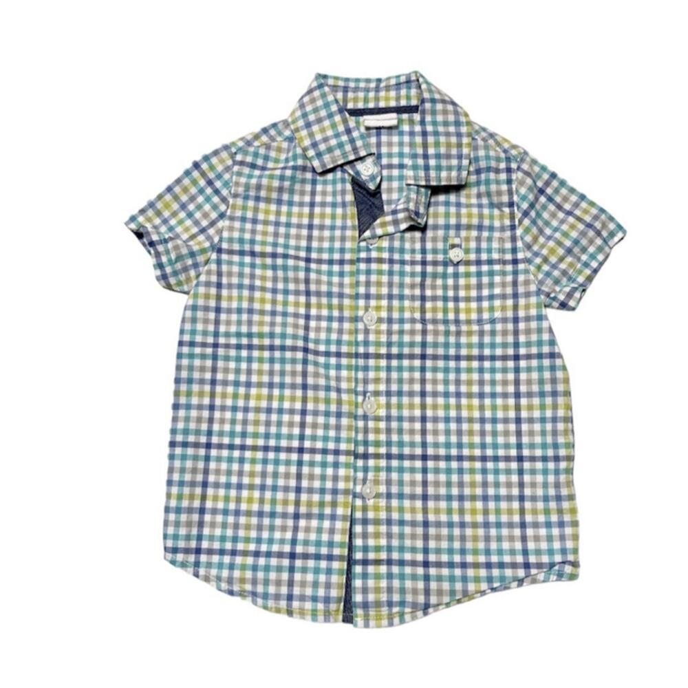 EGG Button Up Plaid Shirt Size 18m